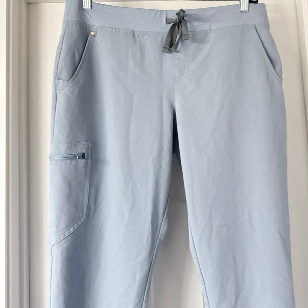 Figs Zamora Joggers Scrub Pants Womens Size XL/P Light Blue - Picture 4 of 7